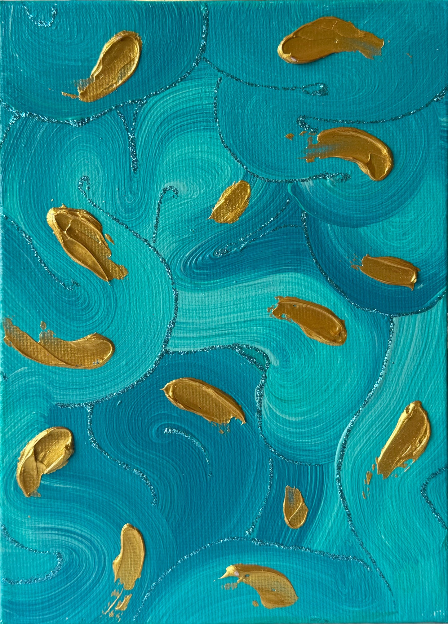 "Teal Abstract #5"