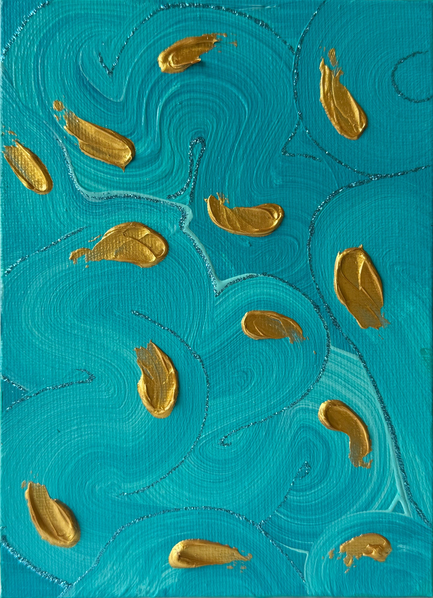 "Teal Abstract #6"