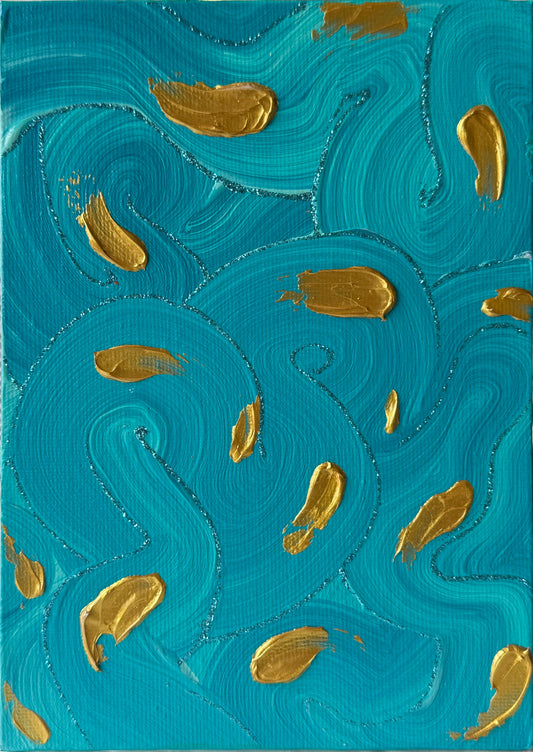 "Teal Abstract #7"