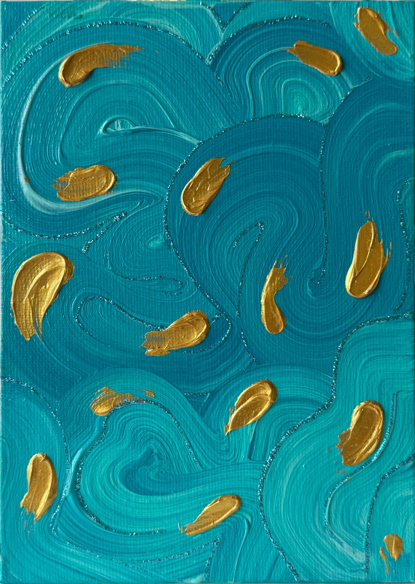 "Teal Abstract #8"