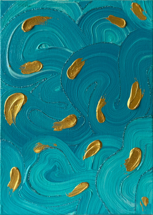 "Teal Abstract #8"