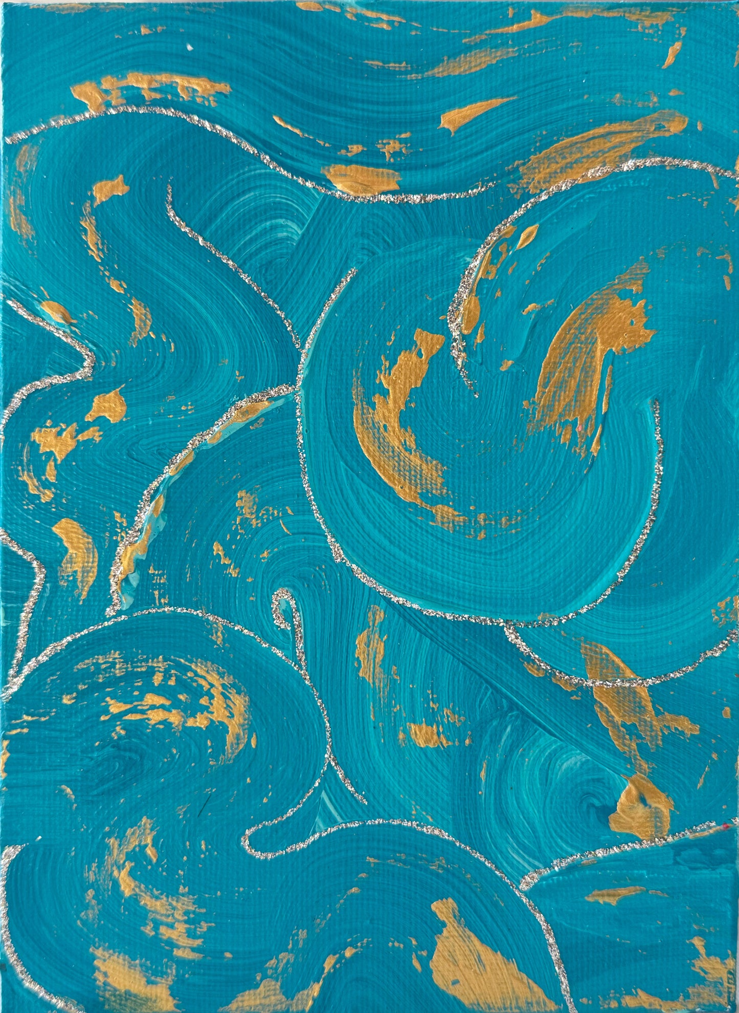 "Teal Abstract #4"