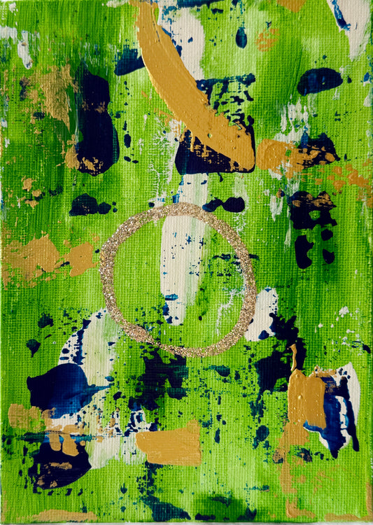 "Green and Blue Abstract #3"