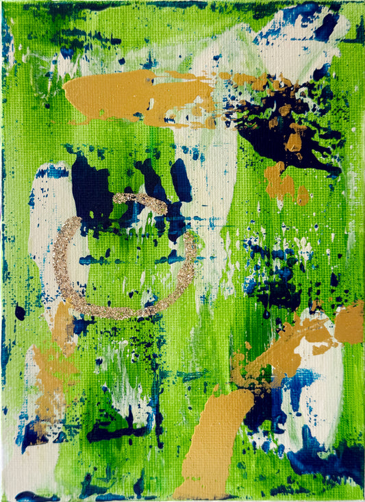 "Green and Blue Abstract #4"