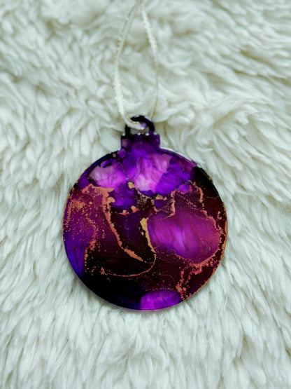 Ornaments: Set of 6: Purple