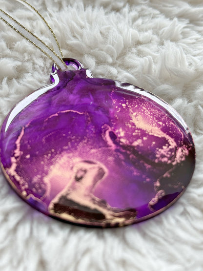 Ornaments: Set of 6: Purple