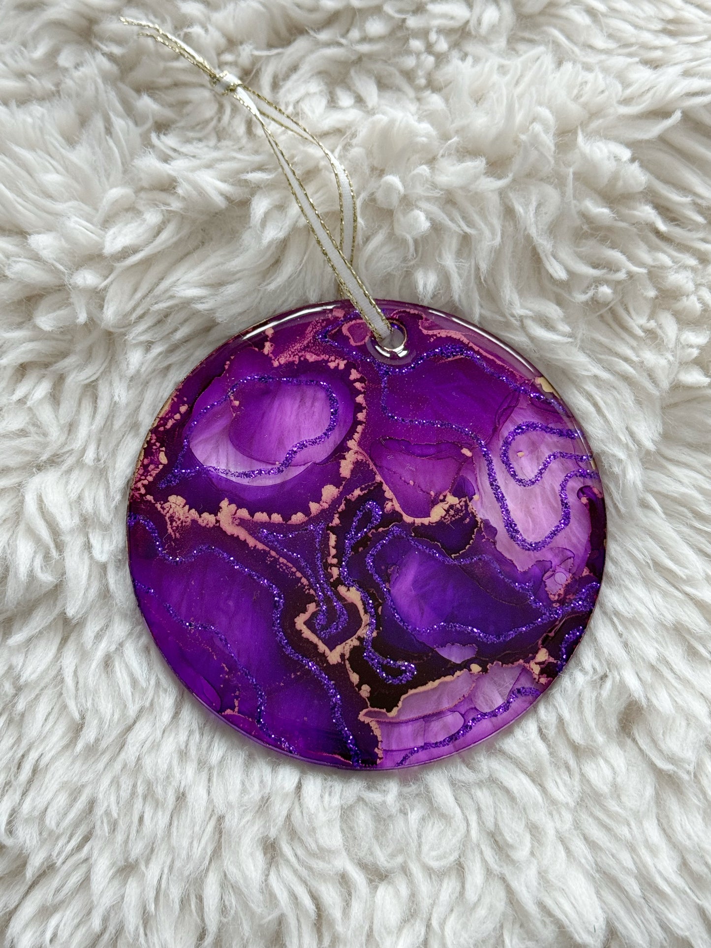 Ornaments: Purple and Gold