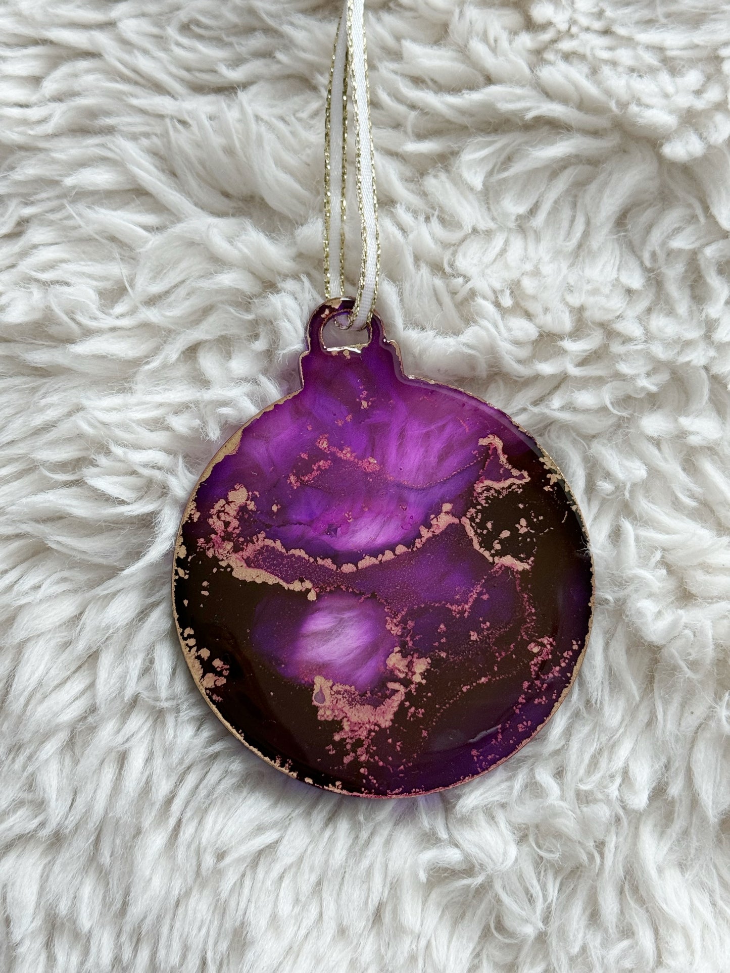 Ornaments: Set of 6: Purple