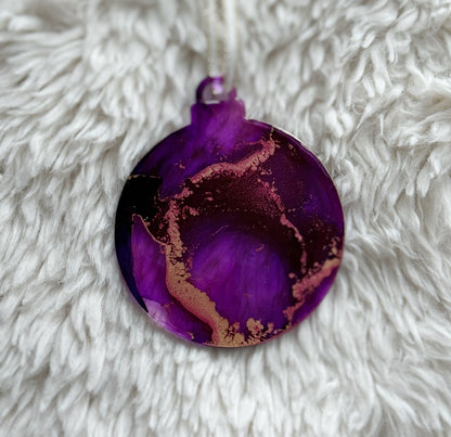 Ornaments: Set of 6: Purple