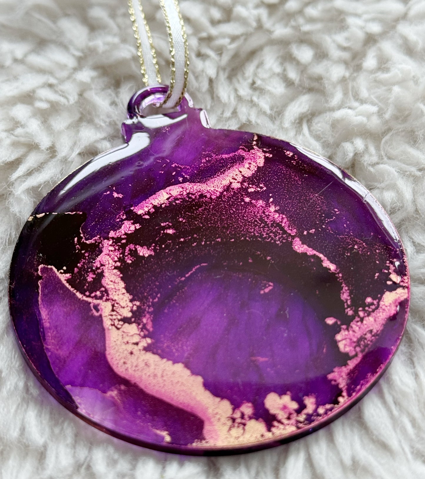 Ornaments: Set of 6: Purple