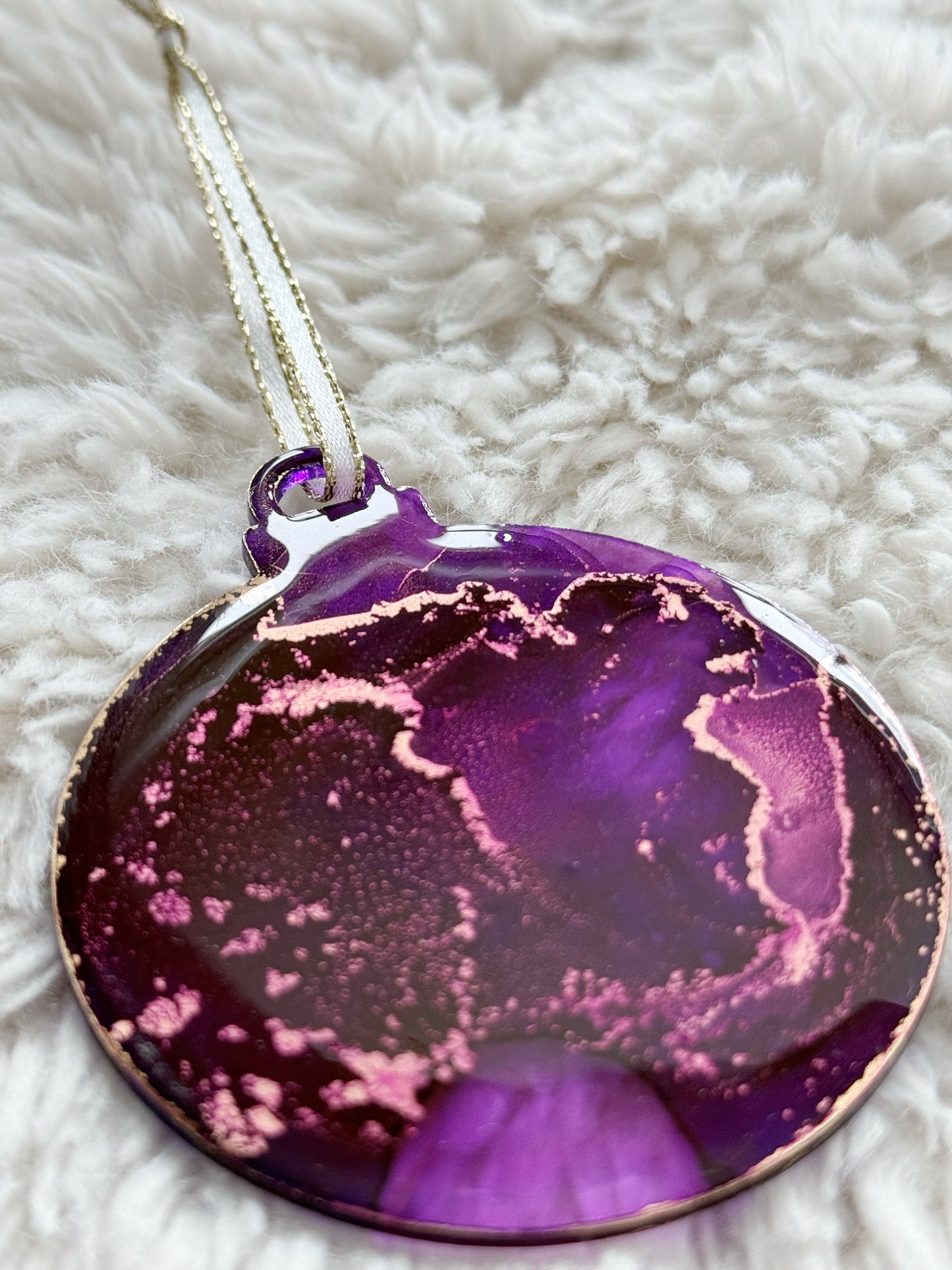 Ornaments: Set of 6: Purple