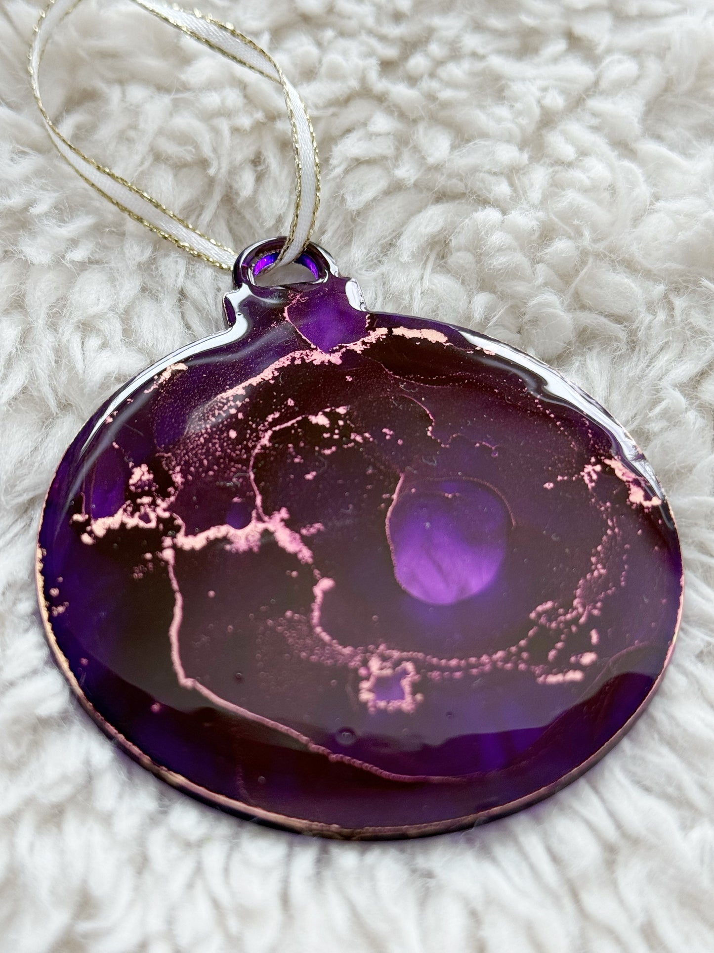 Ornaments: Set of 6: Purple