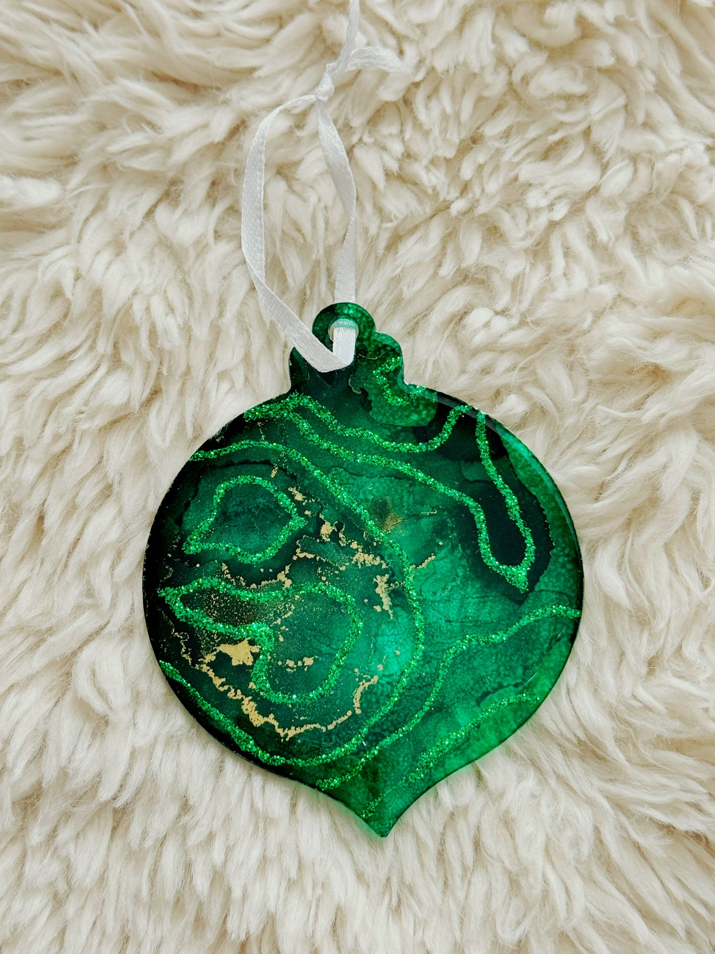 Ornaments: Green and Gold