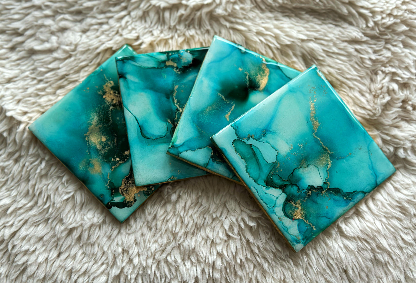 Coasters: Teal 4